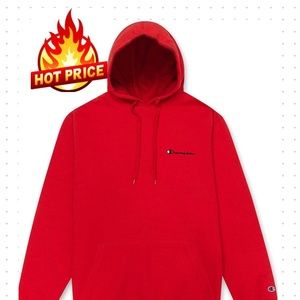 Champion Pullover Hoodie 2XLT RED w/Script